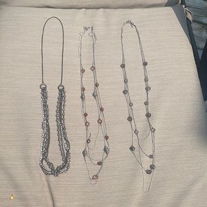 3 Long Fashion Necklaces